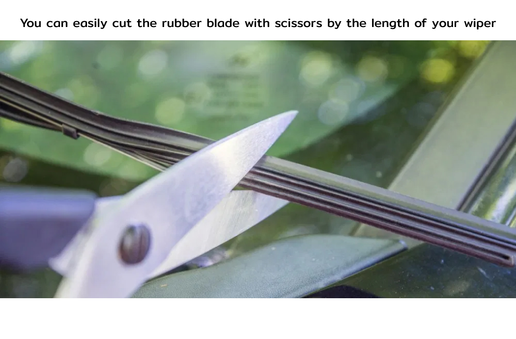 2x Wiper Blade Insert Refill Windshield Strip 6mm 28" Replacement