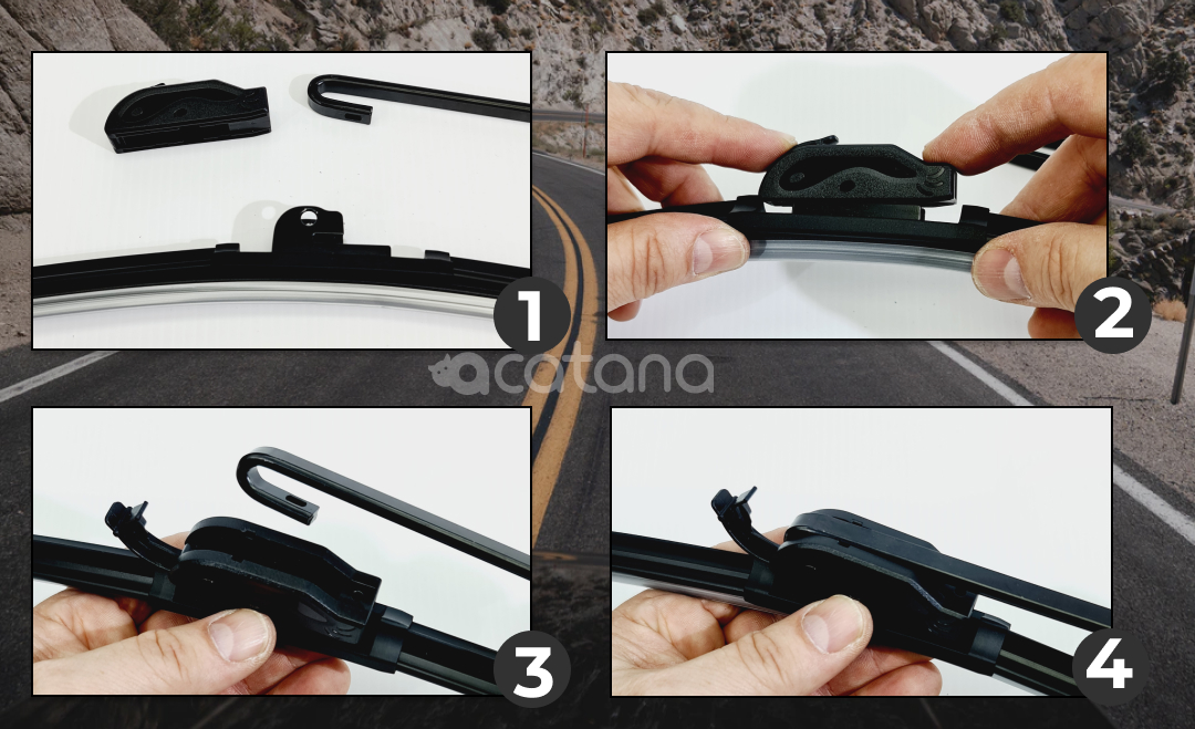 How to easily install 9011 Aero Wiper Blades for Toyota Paseo L50