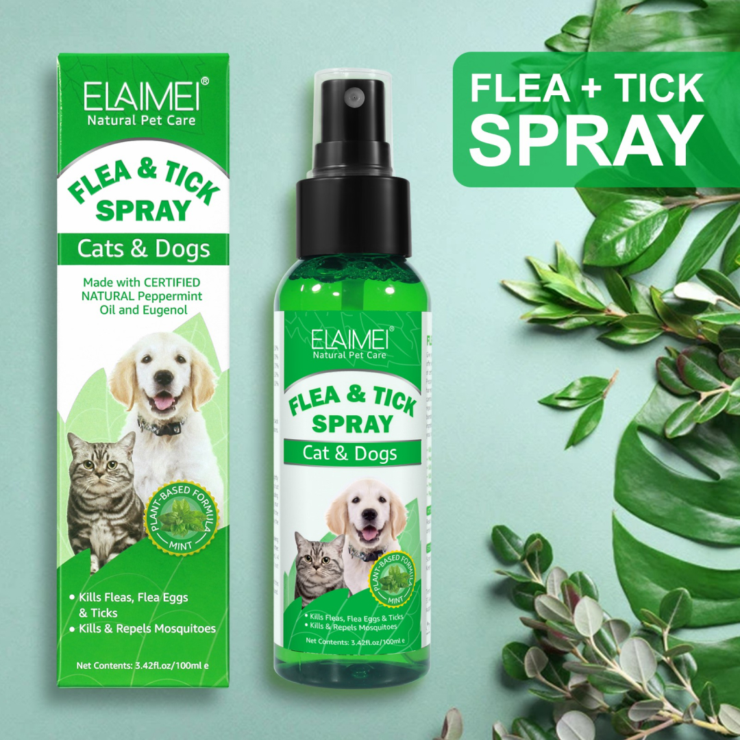  Elaimei Pet Anti Flea Tick Spray for Dogs Cats