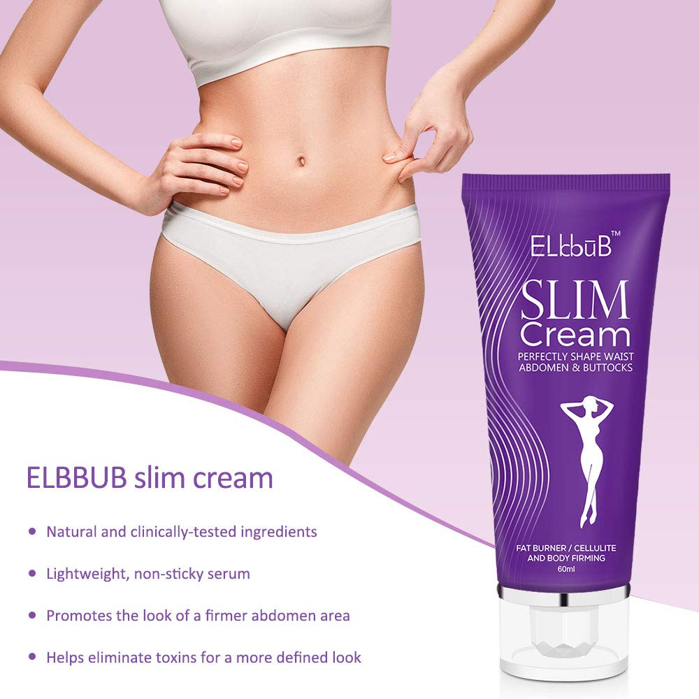 Elbbub Slimming Cream Fat Burner Weight Loss Cellulite Remover Body Firming Shaping Slim Thighs Legs Abdomen Arms Buttocks