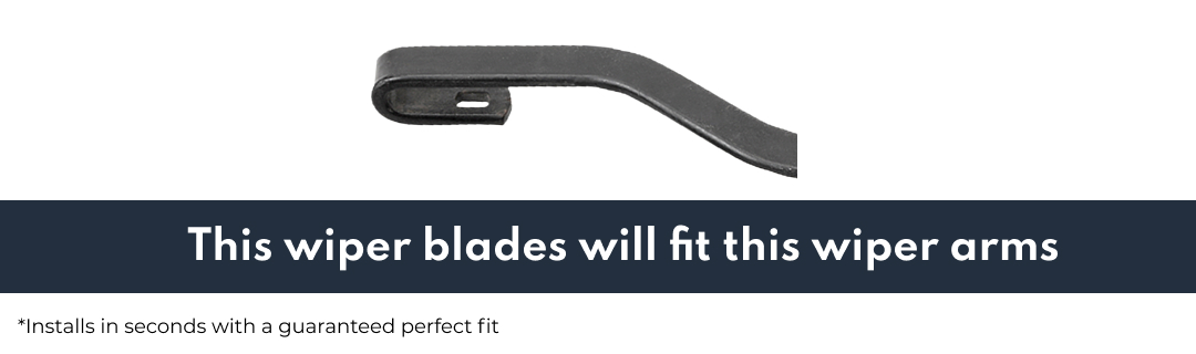Guaranteed compatible adapter for Ultraflex Wiper Blades Set fit Nissan Navara D23 2015 - 2022