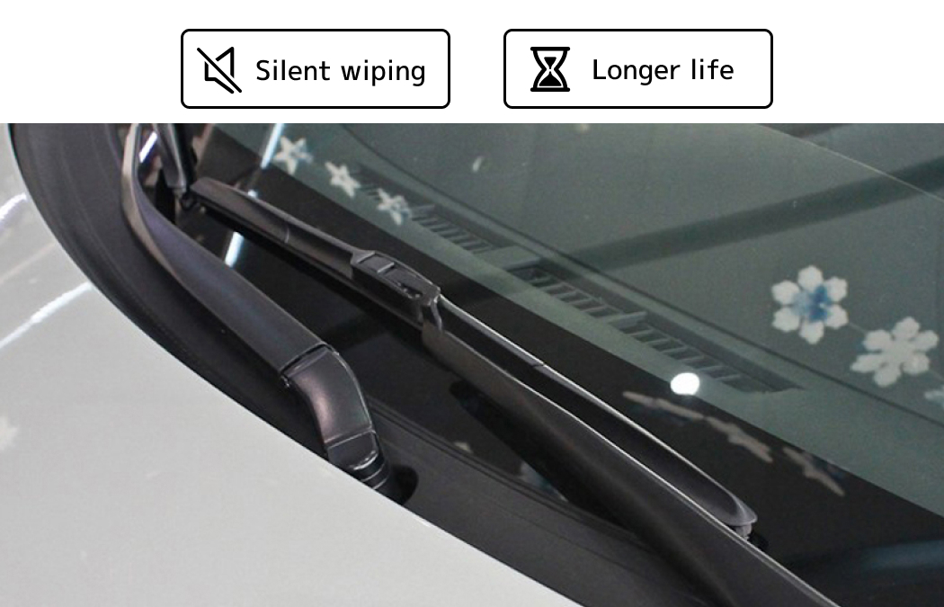 Silent and long-life Hybrid Wiper Blades fit Mitsubishi Eclipse Cross YA 2017 - 2020