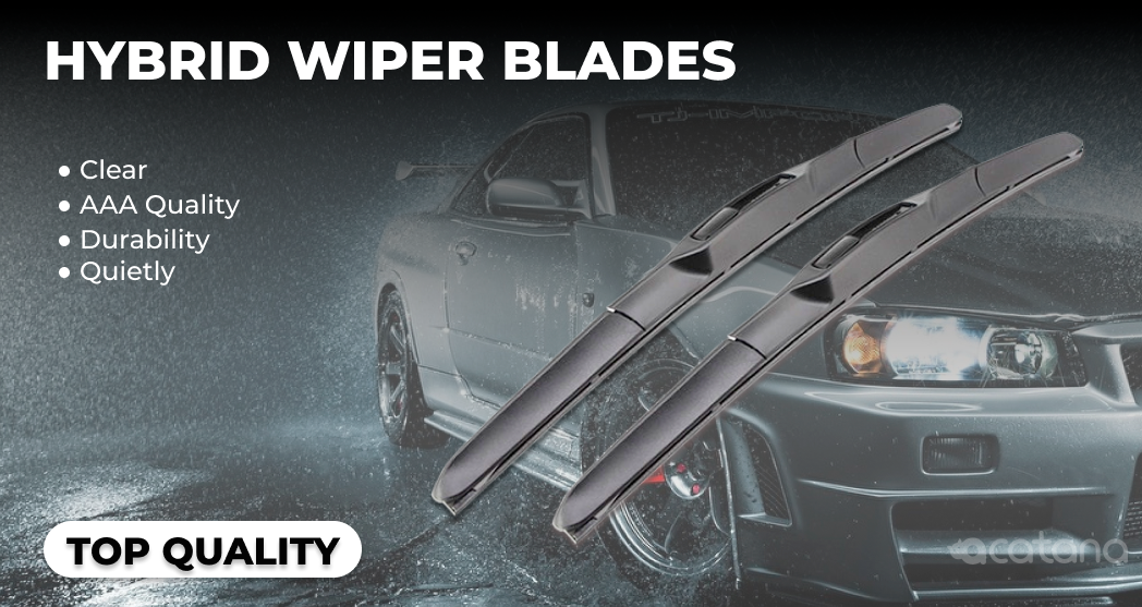 Hybrid Wiper Blades fit FPV Super Pursuit FG 2008 - 2011, Twin Kit