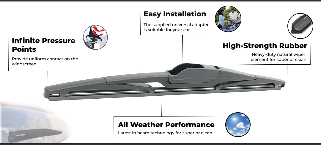 Rear Wiper Blade for Holden Astra PJ Hatch 2014 - 2017 9 Aurus Auto Rear Wiper Blade for Holden Astra PJ Hatch 2014 - 2017 | Auto Part for