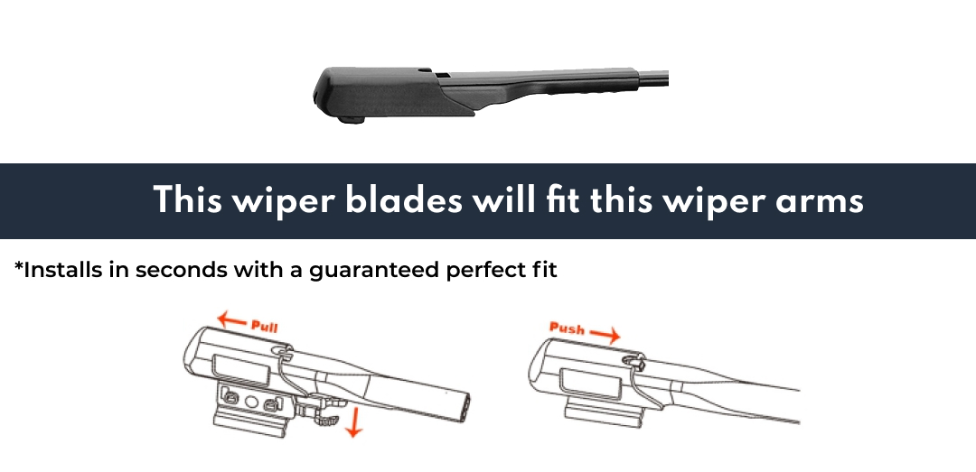Windscreen Wiper Blades for Mercedes Benz Sprinter 907 2018 - 2022, (KIT of 2pcs)