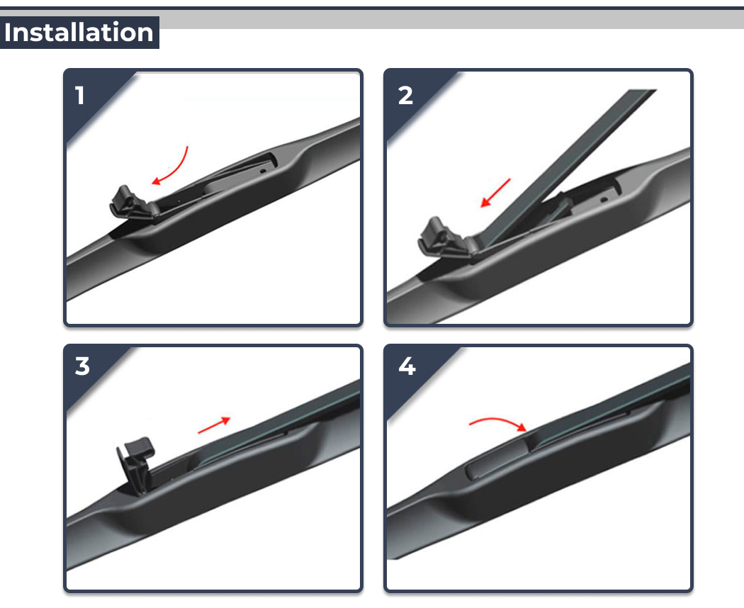 Hybrid Wiper Blades fit FPV GT-F FG 2014 Sedan, Twin Kit