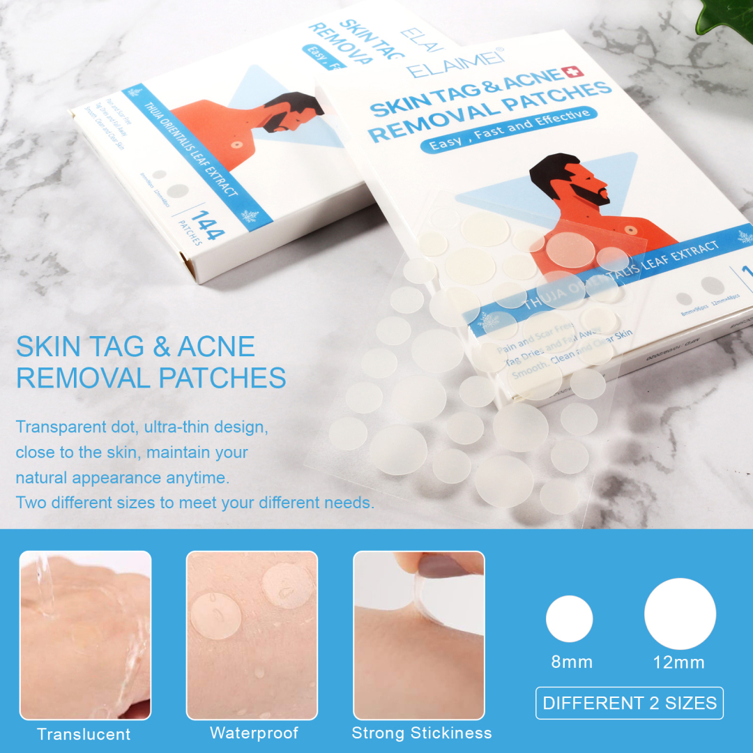 DERMOPATCHY SKIN TAG REMOVER ACNE PIMPLE PATCH REMOVAL FACIAL CARE SPOT