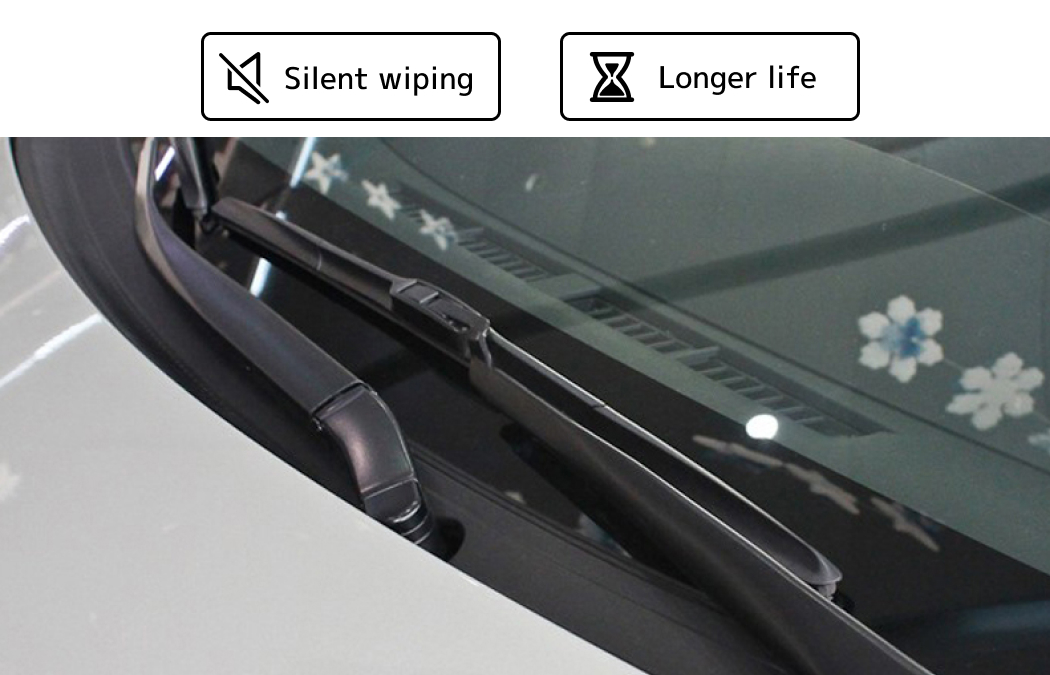 Silent and long-life Hybrid Wiper Blades fits Mazda 323 BJ 1998 - 2004