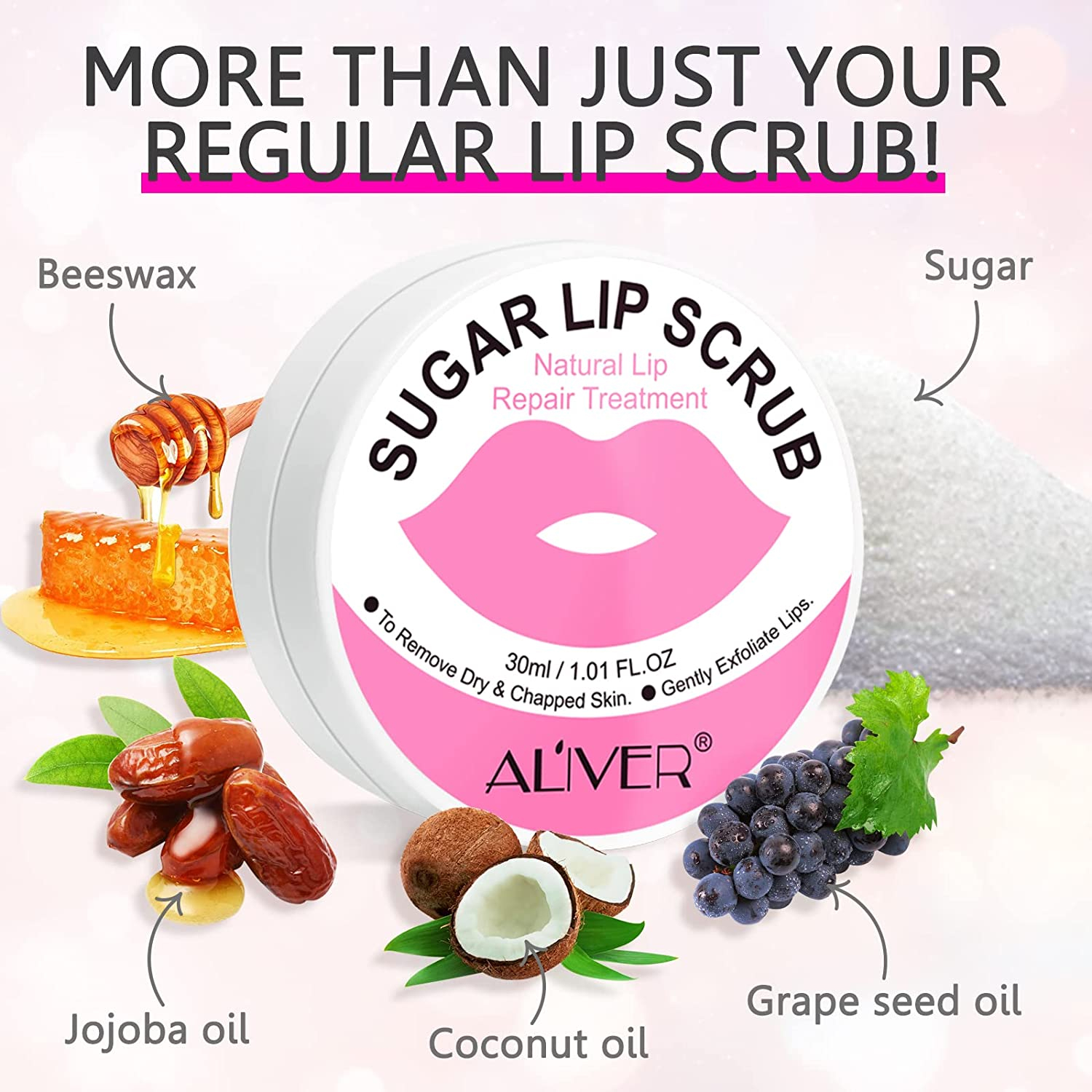 Aliver Sugar Lip Scrub, 30ml