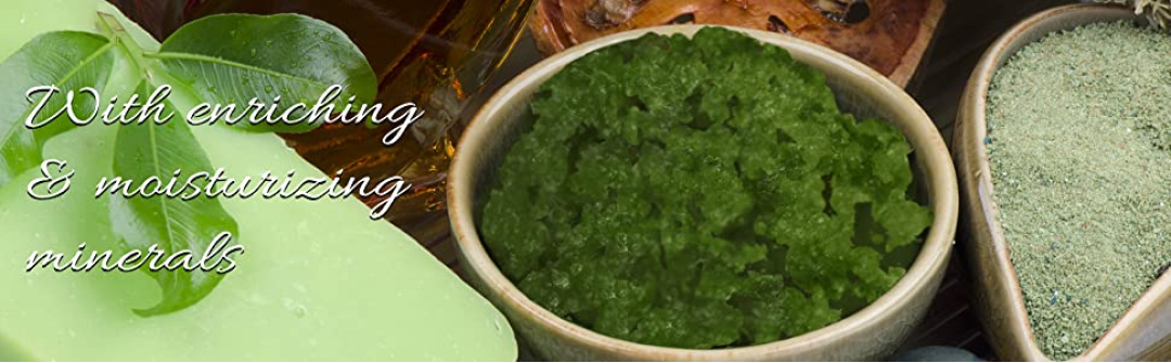 NATURAL EXFOLIATING Elaimei Organic Matcha Body Scrub for Skin Green Tea