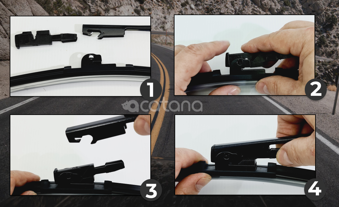 How to easily install 9011 Aero Wiper Blades for Audi A6 C6 2004 - 2011 