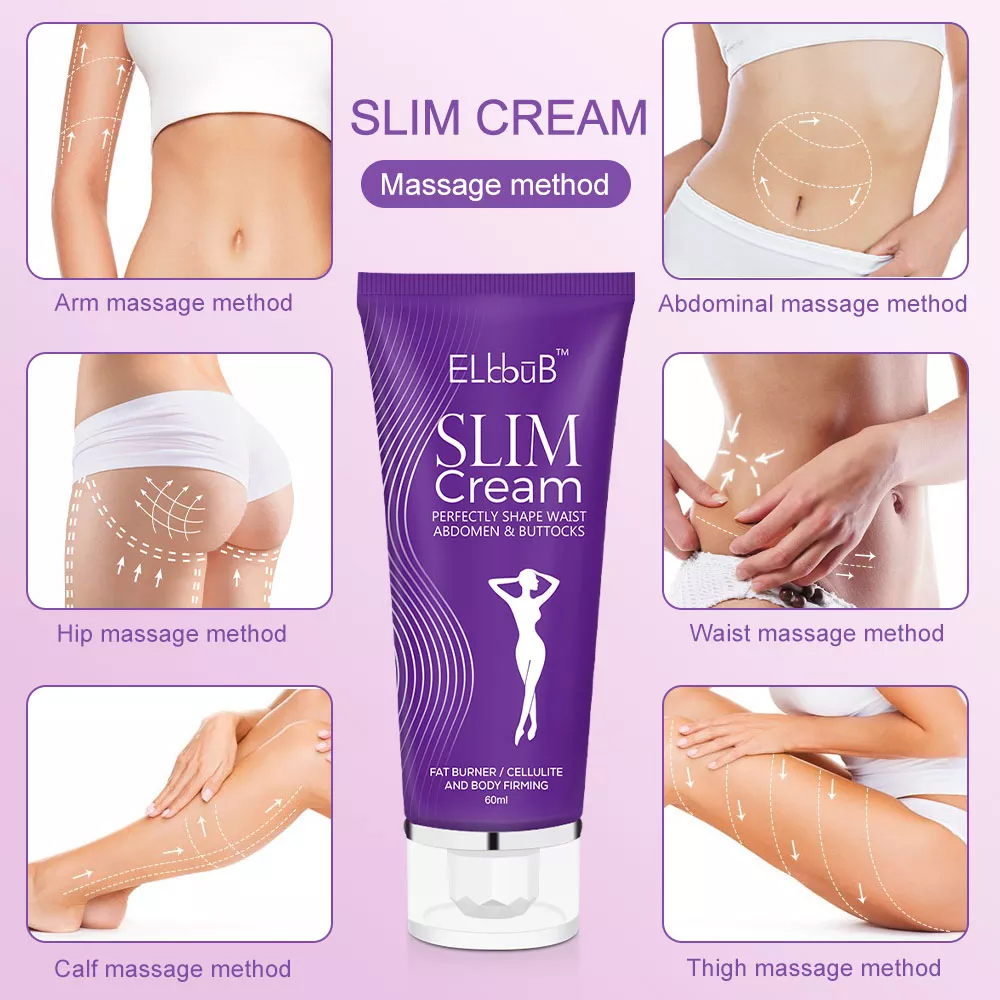Elbbub Slimming Cream Fat Burner Weight Loss Cellulite Remover Body Firming Shaping Slim Thighs Legs Abdomen Arms Buttocks