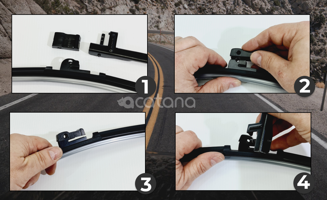 acatana Wiper Blades for BMW 3 Series E91 Wagon 2006 2007 - 2009 Pair of 24" + 19" Front Windscreen Replacement