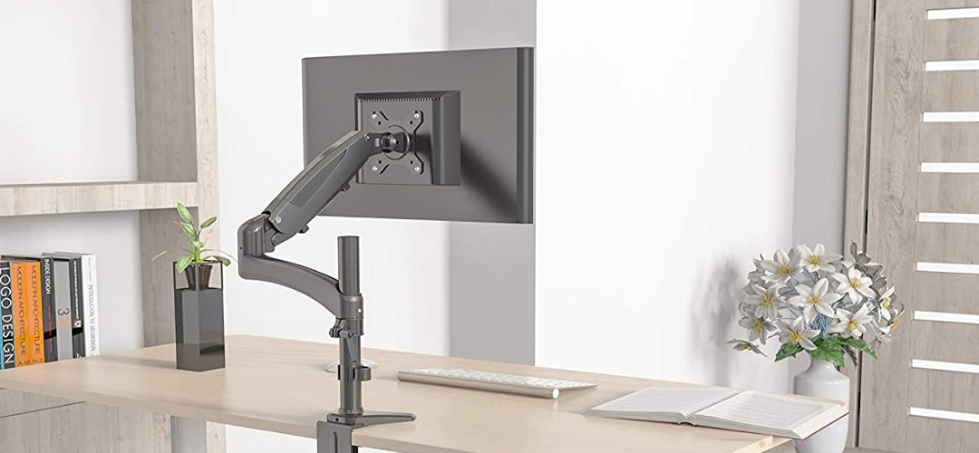 Vision Mounts VM-GM112D-D15  | Monitor Stand Arm Single Mount + Laptop Tray Adapter Holder Desk Desktop 8kg 32