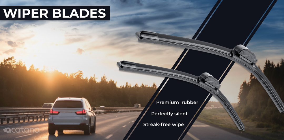 Aero Wiper Blades for Audi S4 B8 Sedan 2009 - 2015, Pair Pack