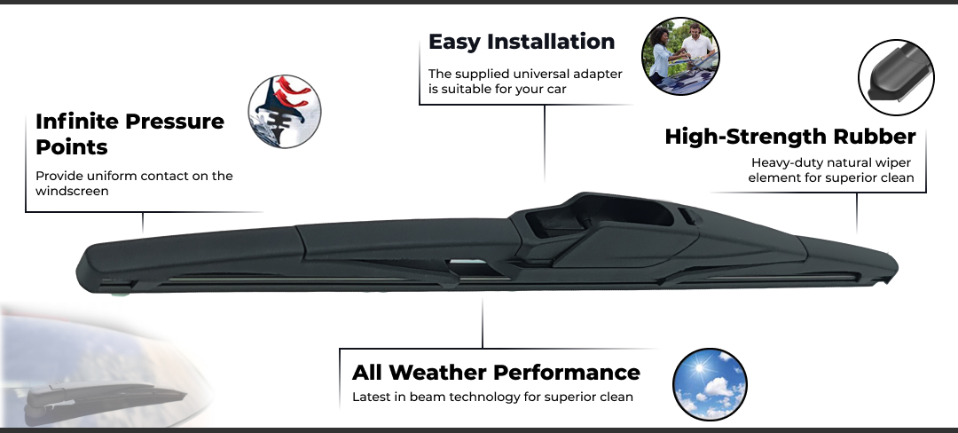 Rear Wiper Blade for Citroen Berlingo Series II 2010 - 2019