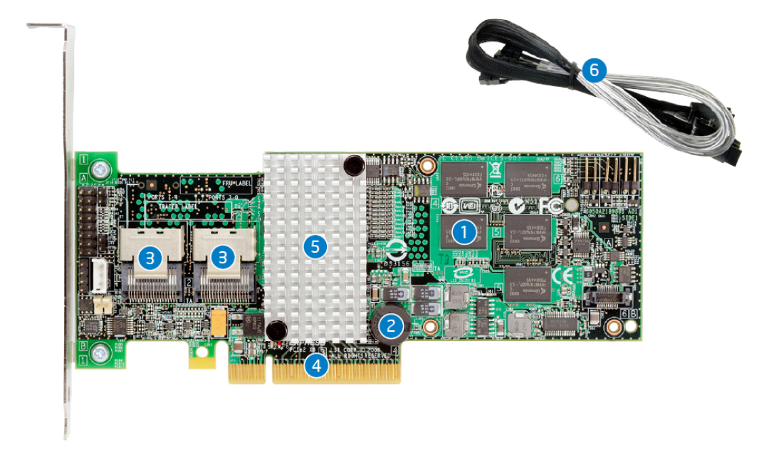 Intel RAID Controller RS2BL080 6 Gb/S SAS SATA PCI-E X8 Connector 8-Port Windows