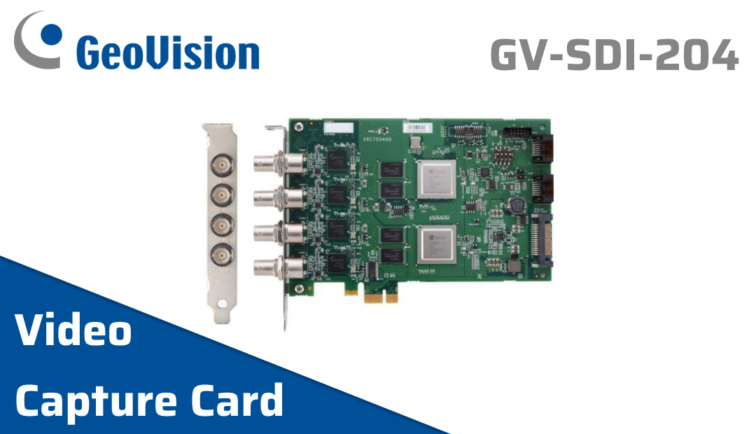 Geovision Video Capture Card Surveillance System PCI-E HD-SDI DVR GV-SDI-204