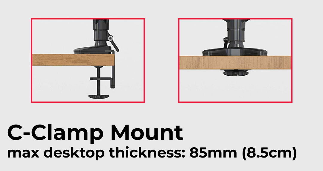 Acatana Triple Monitor Desk Mount Stand 3 Arm Computer Screen Holder Articulating up to 13 - 32" 8kg ACA-GM135D