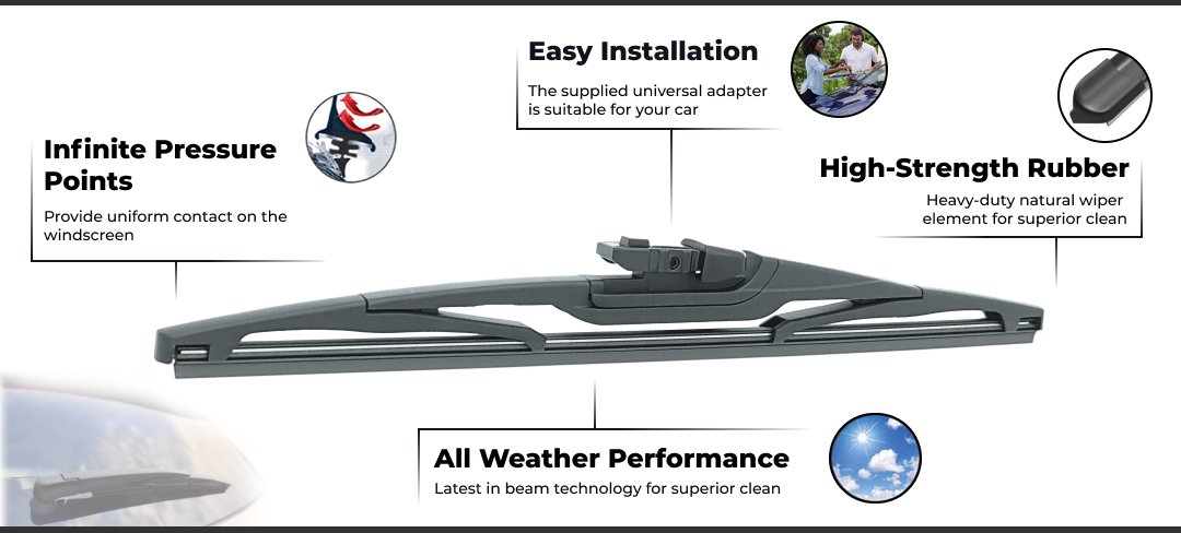 Rear Wiper Blade for Volkswagen Polo AW 2017 - 2021 Hatch 9 Aurus Auto Rear Wiper Blade for Volkswagen Polo AW 2017 - 2021 Hatch | Auto Part for