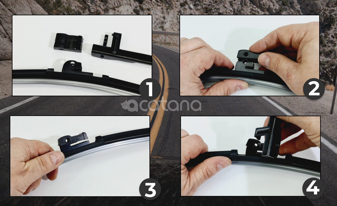How to install Aero Wiper Blades for Mercedes AMG E63 W212 S212 2009 - 2014