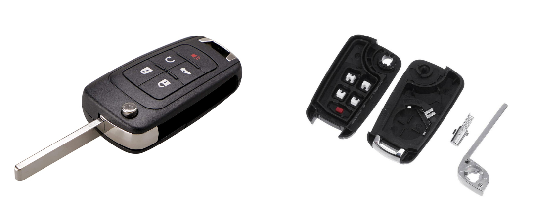 Acatana Remote Flip Key For Chevrolet Equinox 2010 - 2016 Blank Shell Case Enclosure Fob