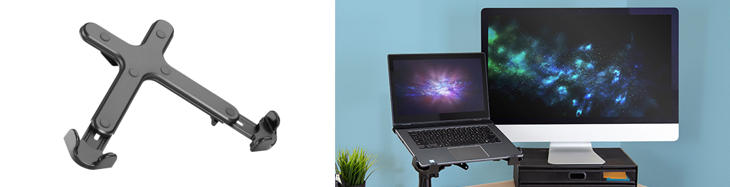 acatana Laptop Desk Holder Mount VESA Adapter for Monitor Stand Arm Mount Notebook Tray ACA-NBH-5
