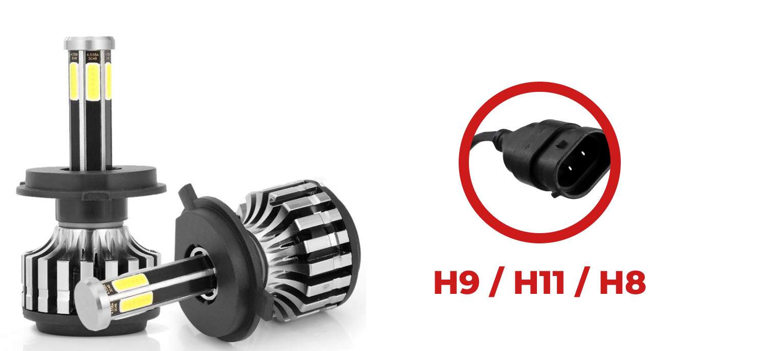 conversion kit X6S LED Headlight Globes Kit H11 H9 H8 Conversion Bulb