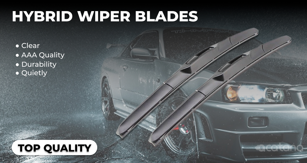 Hybrid Wiper Blades fit Jeep Cherokee KL 2014 - 2021, Twin Kit