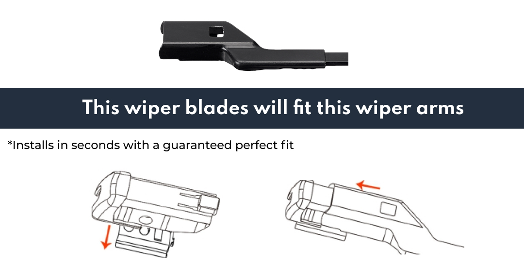 Windscreen Wiper Blades for Ford Ranger PX Mk3 2018 - 2022, (KIT of 2pcs)