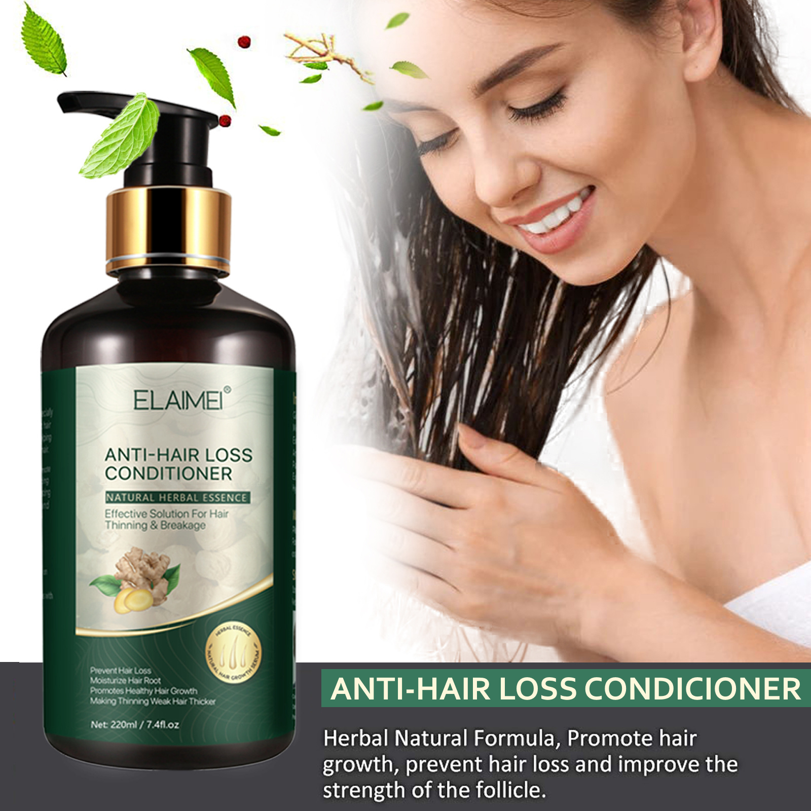 Elaimei Anti Hair Loss Conditioner, Ginger