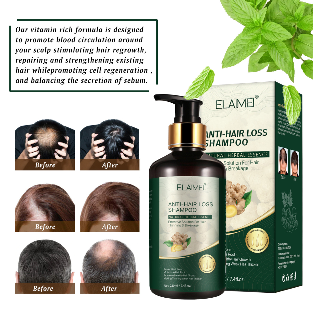 IMPROVED HAIR APPEARANCE Elaimei Hair Loss Treatment Shampoo