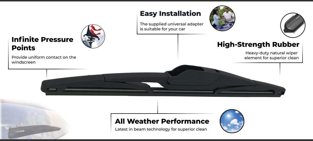 Rear Wiper Blade for Jaguar F-PACE X761 2016 - 2022