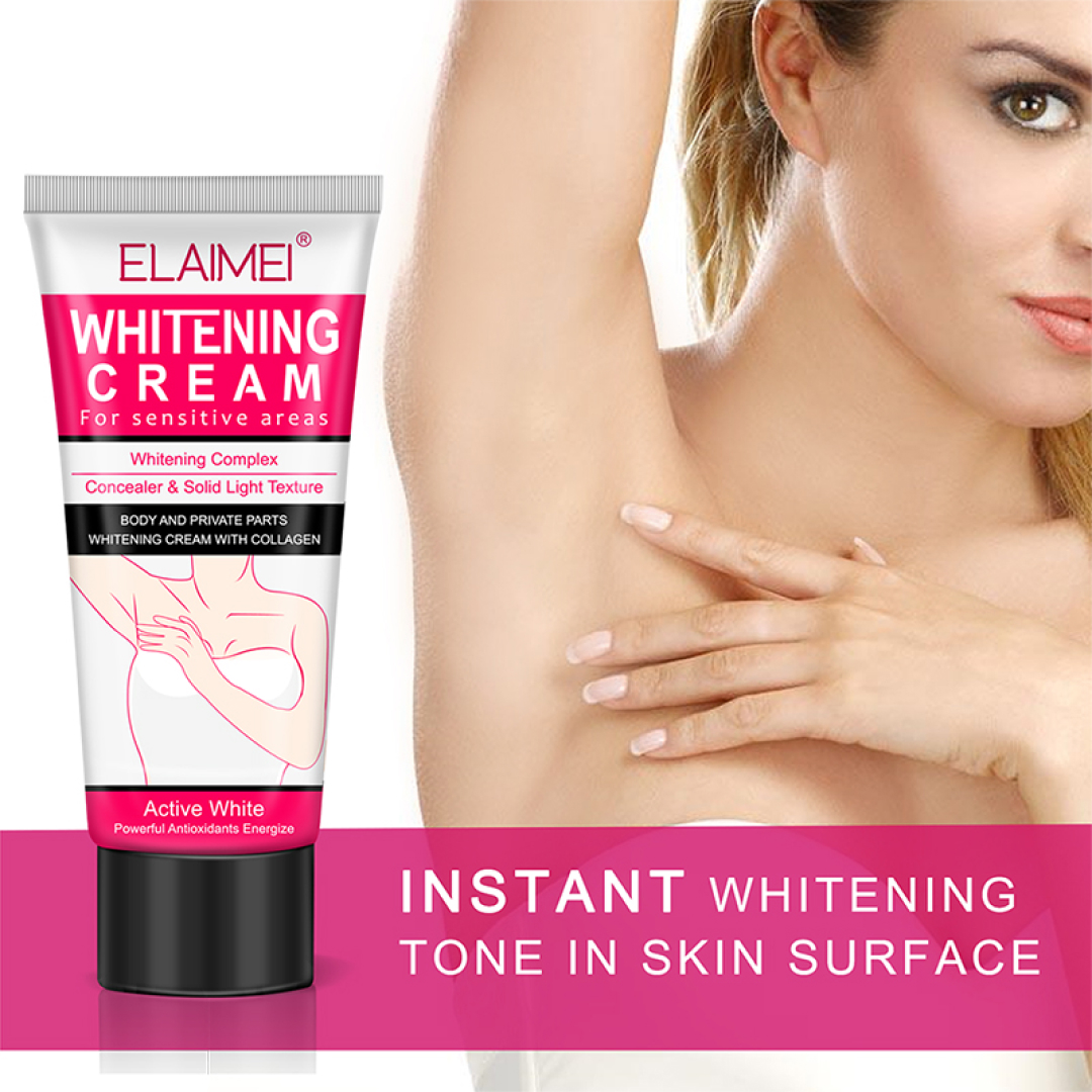 Our Underarm Cream also repairs and hydrates, bleaching and Lightening skin for a more youthful radiance.