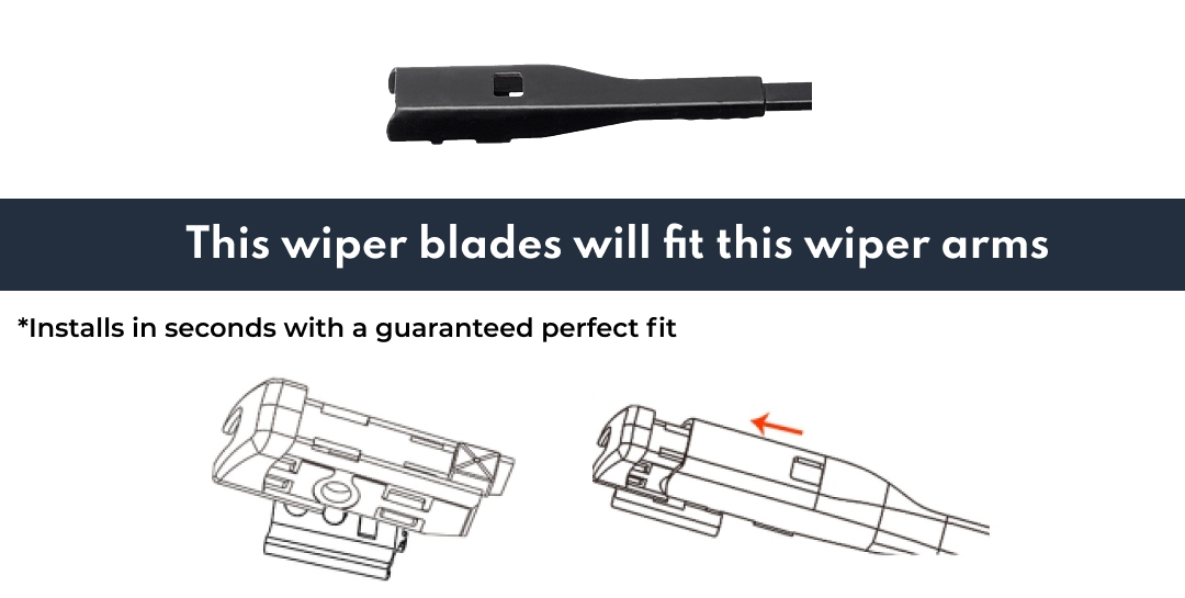 Premium Wiper Blades Set fit Polestar 2 2021 - 2024, Front Pair | Auto Part for