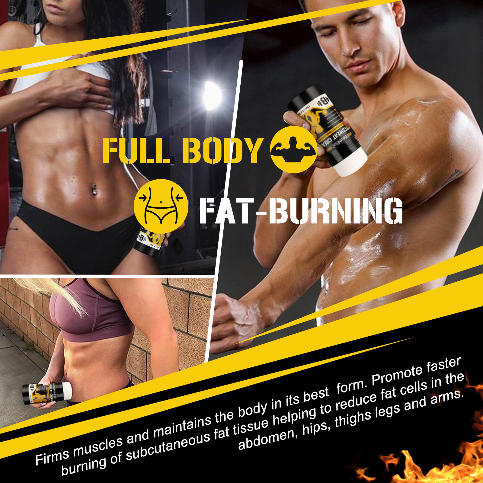 BestNiffes Slimming Cream Hot Sweat Gel Workout Enhancer Weight Loss and Fat Burning for Belly Anti Cellulite Massage & Muscle