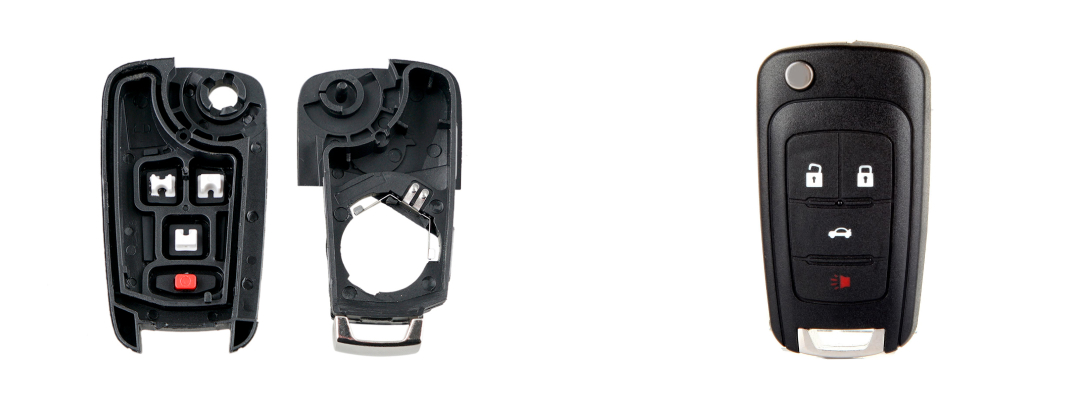 Acatana Remote Flip Car Key Shell Case Blank Enclosure Fob for Chevrolet Spark 2013 4B