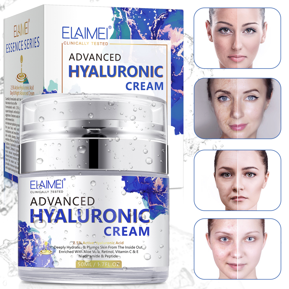 Pure Hyaluronic Acid Face Cream Anti Wrinkles Blemishes Anti-Aging Face